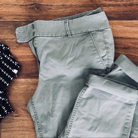 LOFT Pants - LOFT Grey Cotton Chinos